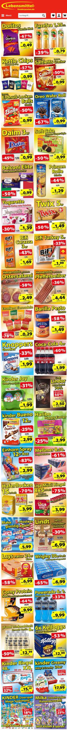 Topangebote bei Lebensmittel-Sonderposten.de KW 12-2025
