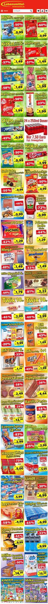 TOP Osterangebote bei Lebensmittel-Sonderposten.de