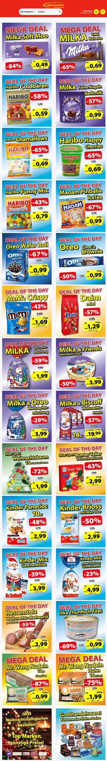 Topangebote von Lebensmittel-Sonderposten.de Topangebote von Lebensmittel-Sonderposten.de KW38 2025